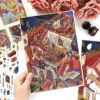 Scène de stickers isométrique 3D à composer soi-même sur le thème du banquet du Duc. Activité créative originale pour adulte pour gérer le stress.