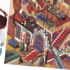 Scène de stickers isométrique 3D à composer soi-même sur le thème du banquet du Duc. Activité créative originale pour adulte pour gérer le stress.