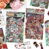Scène de stickers isométrique 3D à composer soi-même sur le thème du salon des dames et du banquet du Duc. Activité créative originale pour adulte pour gérer le stress.